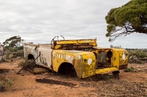 Vintage Land Rover Grave